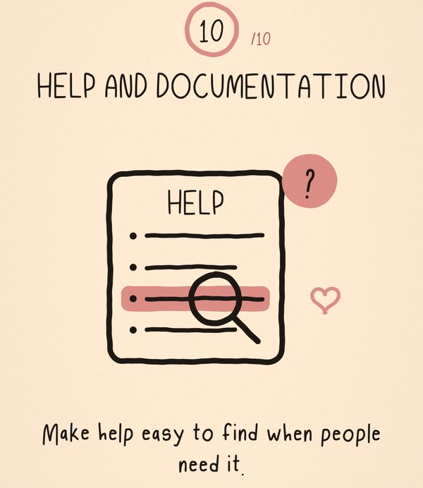 Doodle card 10 of 10: Help and documentation. Make help easy to find when people need it.